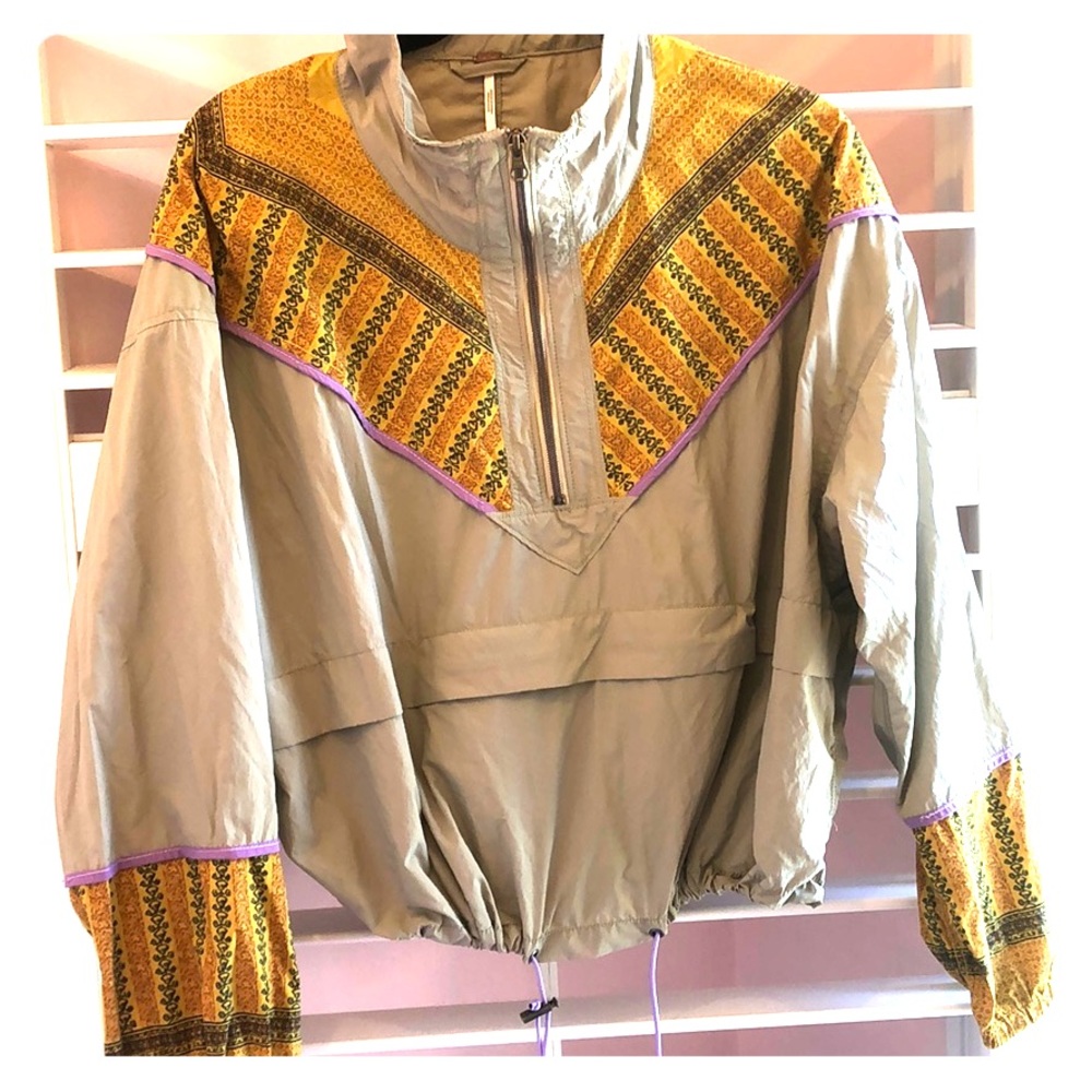 Quarter zip windbreaker